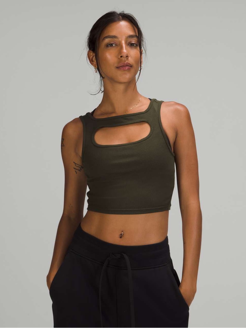 Lululemon LA Front Cut-Out Crop Tank